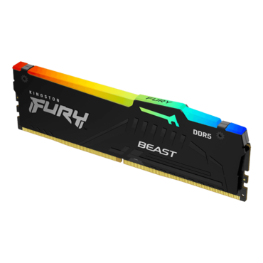 64GB (2 x 32GB) FURY Beast DDR5 6400MHz, EXPO, CL32, Black, RGB LED, DIMM Memory