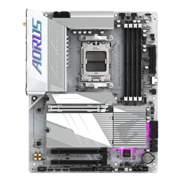 B650E AORUS ELITE X AX ICE, AMD B650 Chipset, AM5, ATX Motherboard