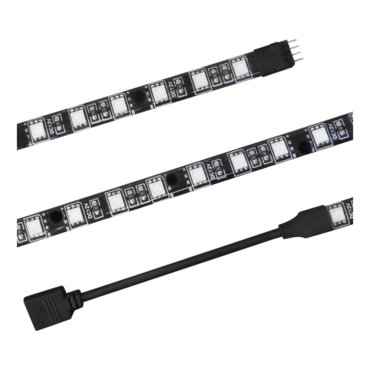 MG-LED-12 RGB Multi-Color 12&quot; Magnetic LED Flexible Strip w/ Adhesive Option