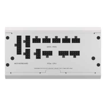 RM850x SHIFT, 80 PLUS Gold 850W, White, Fully Modular, ATX Power Supply