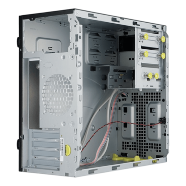Z589, 450W PSU, microATX, Black/Silver, Mini Tower Case - TAA Compliant