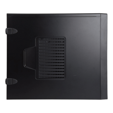 EM048, 450W PSU, microATX, Black, Mini Tower Case - TAA Compliante