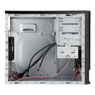 EM048, 450W PSU, microATX, Black, Mini Tower Case - TAA Compliante
