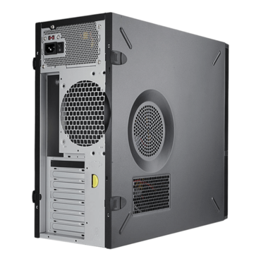 C589, 450W PSU, ATX, Black/Silver, Mid Tower Case - TAA Compliant
