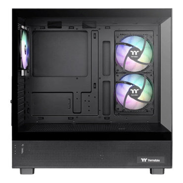 View 270 Plus TG ARGB, Tempered Glass, No PSU, ATX, Black, Mid Tower Case