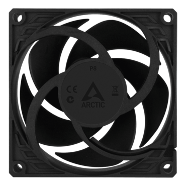 P8 80mm, 3000 RPM, 23.4 CFM, 22.5 dBA, Cooling Fan