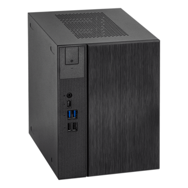 DeskMeet X600W - TAA Compliant, Intel® X600 Chipset, 4x DDR4 DIMM Memory, 2x M.2 SSD, 2x 2.5" HDD/SSD, 500W PSU, Mini Cube PC Barebone