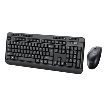 WKB-1320CB-TAA, Wireless, Black, Membrane Standard Keyboard & Mouse - TAA Compliant