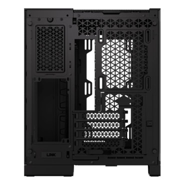 2500D AIRFLOW, Tempered Glass, No PSU, microATX, Black, Mid Tower Case