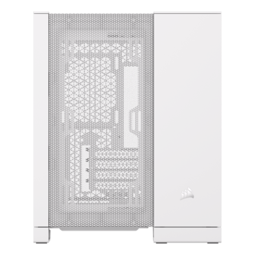 2500D AIRFLOW, Tempered Glass, No PSU, microATX, White, Mid Tower Case