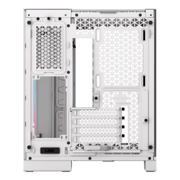 2500X RGB, Tempered Glass, No PSU, microATX, White, Mid Tower Case