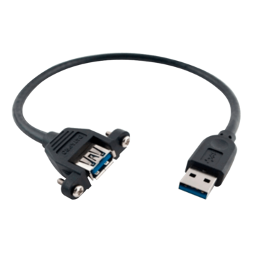 1698-01C, USB 3.0 Panel-Mount A Ext. CL2 - 1 ft