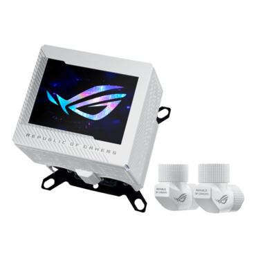 ROG RYUJIN III WB White, w/LCD, Copper, CPU Water Block