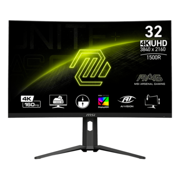 MAG 321CUP, DisplayHDR™ 400, 31.5&quot; VA, 3840 x 2160 (4K UHD), 1 ms, 160Hz, FreeSync™ Premium Gaming Monitor