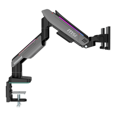 MPG MT201DR, 17&quot; - 35&quot; Screens, Matte Black/Painted Grey, RGB Double Monitor Arm