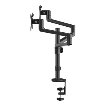 PRO MT81D, 17&quot; - 32&quot; Screens, Matte Black, Double Monitor Arm