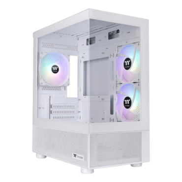 View 170 TG ARGB Snow, Tempered Glass, No PSU, microATX, White, Mini Tower Case