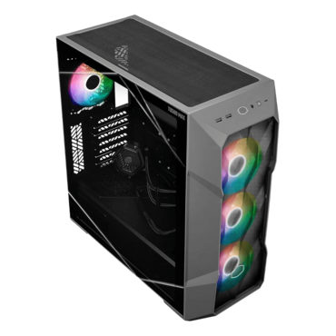 TD500 MAX, Tempered Glass, AIO, 850W PSU, ATX, Gun-Metal, Mid Tower Case