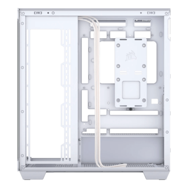 3500X Tempered Glass, No PSU, E-ATX, White, Mid Tower Case