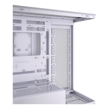 3500X Tempered Glass, No PSU, E-ATX, White, Mid Tower Case