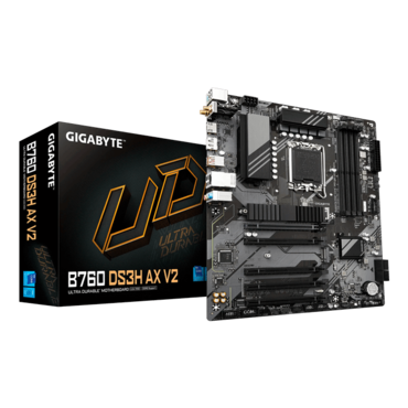 B760 DS3H AX V2, Intel® B760 Chipset, LGA 1700, ATX Motherboard