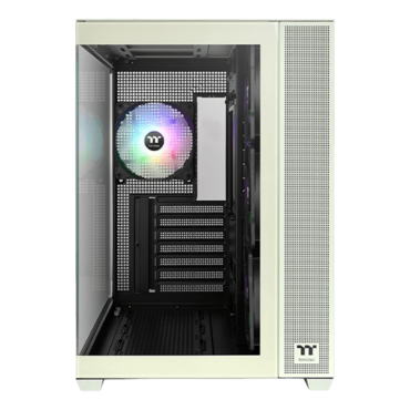 View 380 TG ARGB, Tempered Glass, No PSU, ATX, Matcha Green, Mid Tower Case