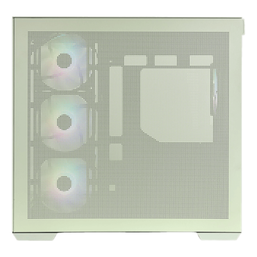 View 380 TG ARGB, Tempered Glass, No PSU, ATX, Matcha Green, Mid Tower Case