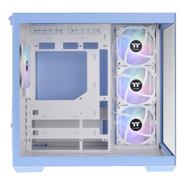 View 380 TG ARGB, Tempered Glass, No PSU, ATX, Blue, Mid Tower Case