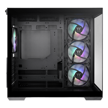 View 380 TG ARGB, Tempered Glass, No PSU, ATX, Black, Mid Tower Case