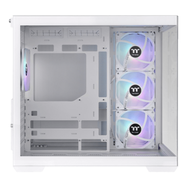 View 380 TG ARGB Snow, Tempered Glass, No PSU, ATX, White, Mid Tower Case