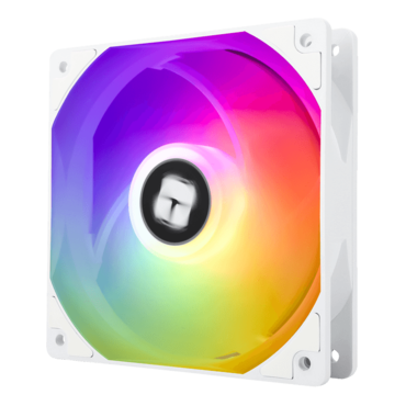 TL-C12CW-S 120mm, White, ARGB LEDs, 1550 RPM, 66.17 CFM, 25.6 dBA, Cooling Fan - Bulk