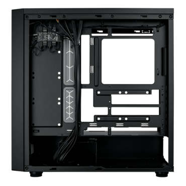 MasterBox 600, Tempered Glass, No PSU, E-ATX, Black, Mid Tower Case