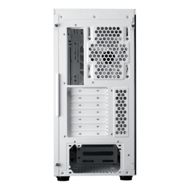 MasterBox 600, Tempered Glass, No PSU, E-ATX, White, Mid Tower Case