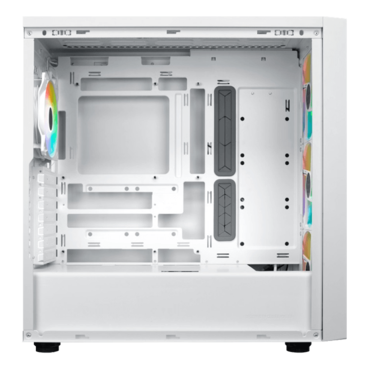 MasterBox 600, Tempered Glass, No PSU, E-ATX, White, Mid Tower Case