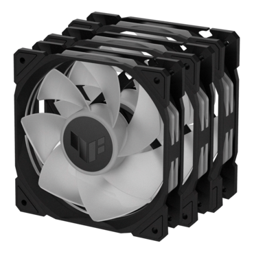TUF Gaming TR120 ARGB Reverse 3 x 120mm, ARGB LEDs, 2000 RPM, 76.3 CFM, 29 dBA, Cooling Fans