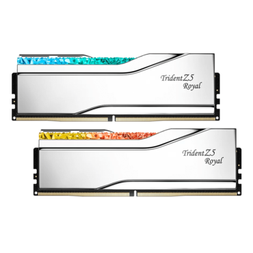 32GB (2 x 16GB) Trident Z5 Royal DDR5 6400MT/s, CL32, Silver, RGB LED, DIMM Memory - TAA Compliant