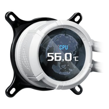 ROG Strix LC III 360 ARGB LCD White, 360mm Radiator, Liquid Cooling System