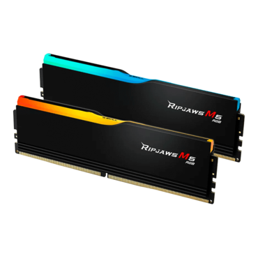 64GB (2 x 32GB) Ripjaws M5 RGB DDR5 6400MT/s, CL32, Black, RGB LED, DIMM Memory - TAA Compliant