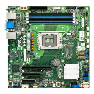 Tempest CX S5573 (S5573GM3NR-2V-HE), Intel® C266, LGA 1700, DDR5-4800 128GB ECC UDIMM / 4, VGA, M.2 / 2, USB 3.2 Gen1 / 2, 25GbLAN / 2, 1GbLAN, microATX OEM