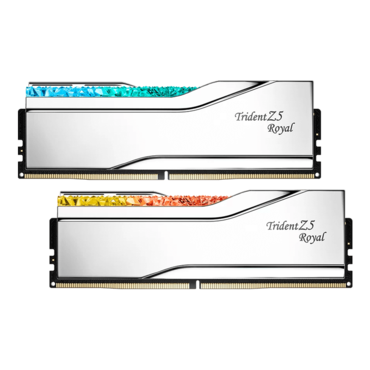 32GB (2 x 16GB) Trident Z5 Royal DDR5 6000MT/s, RGB LED, CL28, Silver, DIMM Memory - TAA Compliant