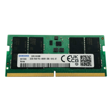 32GB M426R4GA3BB0-CQKOD, DDR5 4800MT/s, CL40, 2Rx8, ECC Unbuffered SO-DIMM Memory