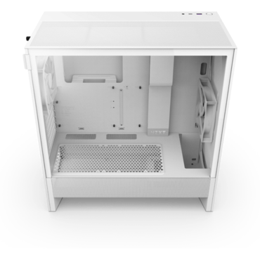 H5 Flow (2024), Tempered Glass, No PSU, E-ATX, White, Mid Tower Case