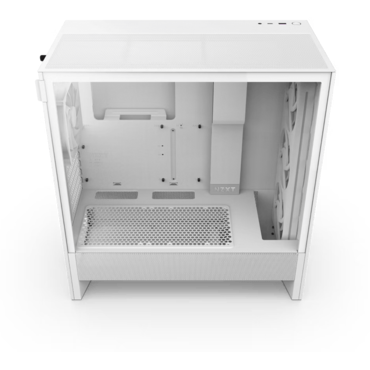 H5 Flow RGB (2024), Tempered Glass, No PSU, E-ATX, White, Mid Tower Case