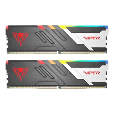 64GB (2 x 32GB) Viper Venom RGB DDR5 6000MT/s, CL30, Black/Silver, RGB LED, DIMM Memory