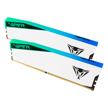 32GB (2 x 16GB) Viper Elite 5 RGB DDR5 6000MT/s, CL30, White, RGB LED, DIMM Memory