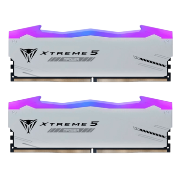 32GB (2 x 16GB) Viper Xtreme 5 RGB MPOWER DDR5 6000MT/s, CL30, Silver, RGB LED, DIMM Memory