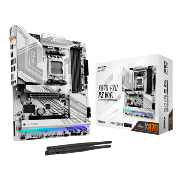 X870 Pro RS WiFi, AMD X870 Chipset, AM5, ATX Motherboard