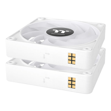 CT120 EX ARGB Snow 3 x 120mm, ARGB LEDs, 2000 RPM, 68 CFM, 28.5 dBA, Cooling Fans