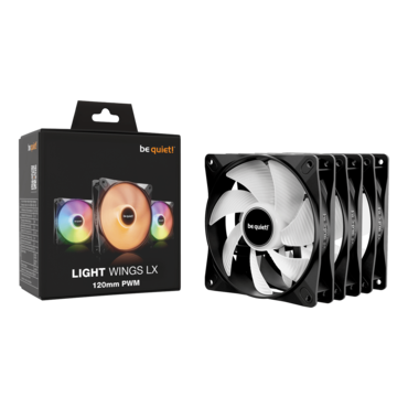 Light Wings LX 3 x 120mm, RGB LEDs, 1600 RPM, 51.5 CFM, 25.5 dBA, Cooling Fan