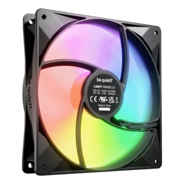 Light Wings LX 3 x 140mm, RGB LEDs, 1200 RPM, 56.0 CFM, 22.9 dBA, Cooling Fan